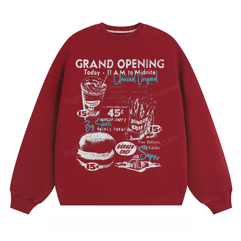 Retro Burger Chef - Classic Unisex Fit Crewneck Sweatshirt