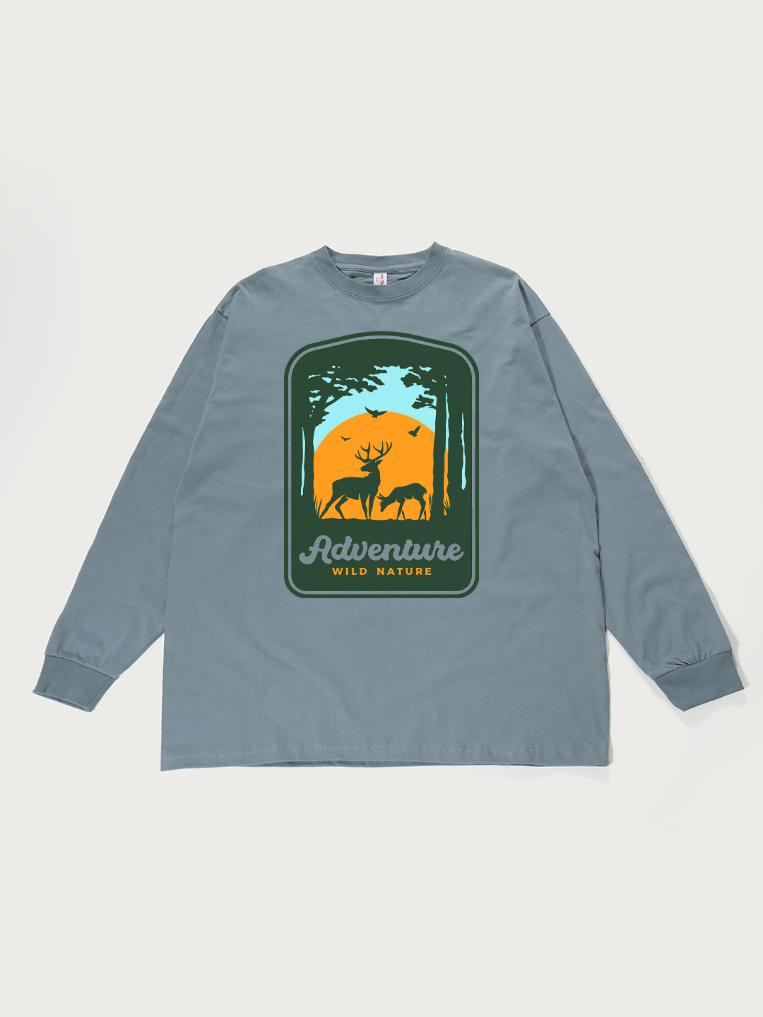 Adventure Wild Nature - Unisex Retro Cotton Long Sleeve T-Shirt