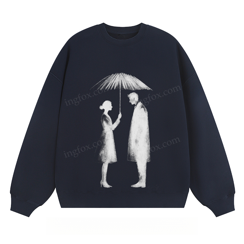 Umbrella Couple - Classic Unisex Fit Crewneck Sweatshirt
