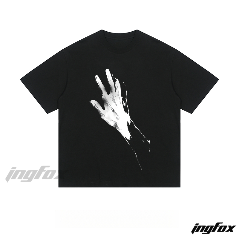 Ink Hand Print - Loose Fit Short Sleeve T - Shirt
