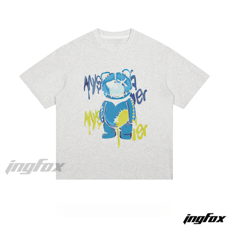Graffiti Bear - Loose Fit Short Sleeve T - Shirt