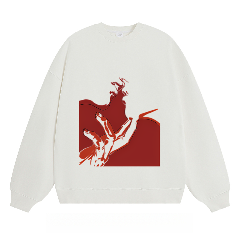 Red Hand & Figure - Classic Unisex Fit Crewneck Sweatshirt
