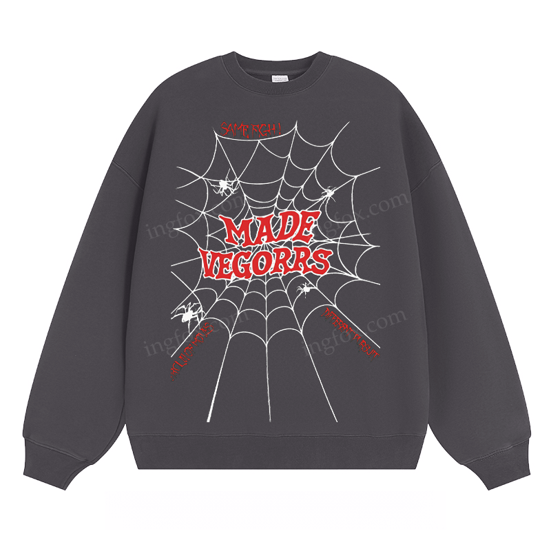 "MADE VEGORRS" Spider Web - Classic Unisex Fit Crewneck Sweatshirt