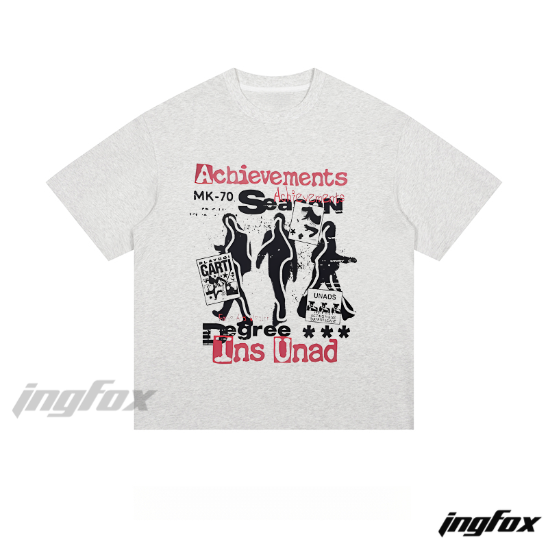 Retro Achievements Collage - Loose Fit Short Sleeve T - Shirt