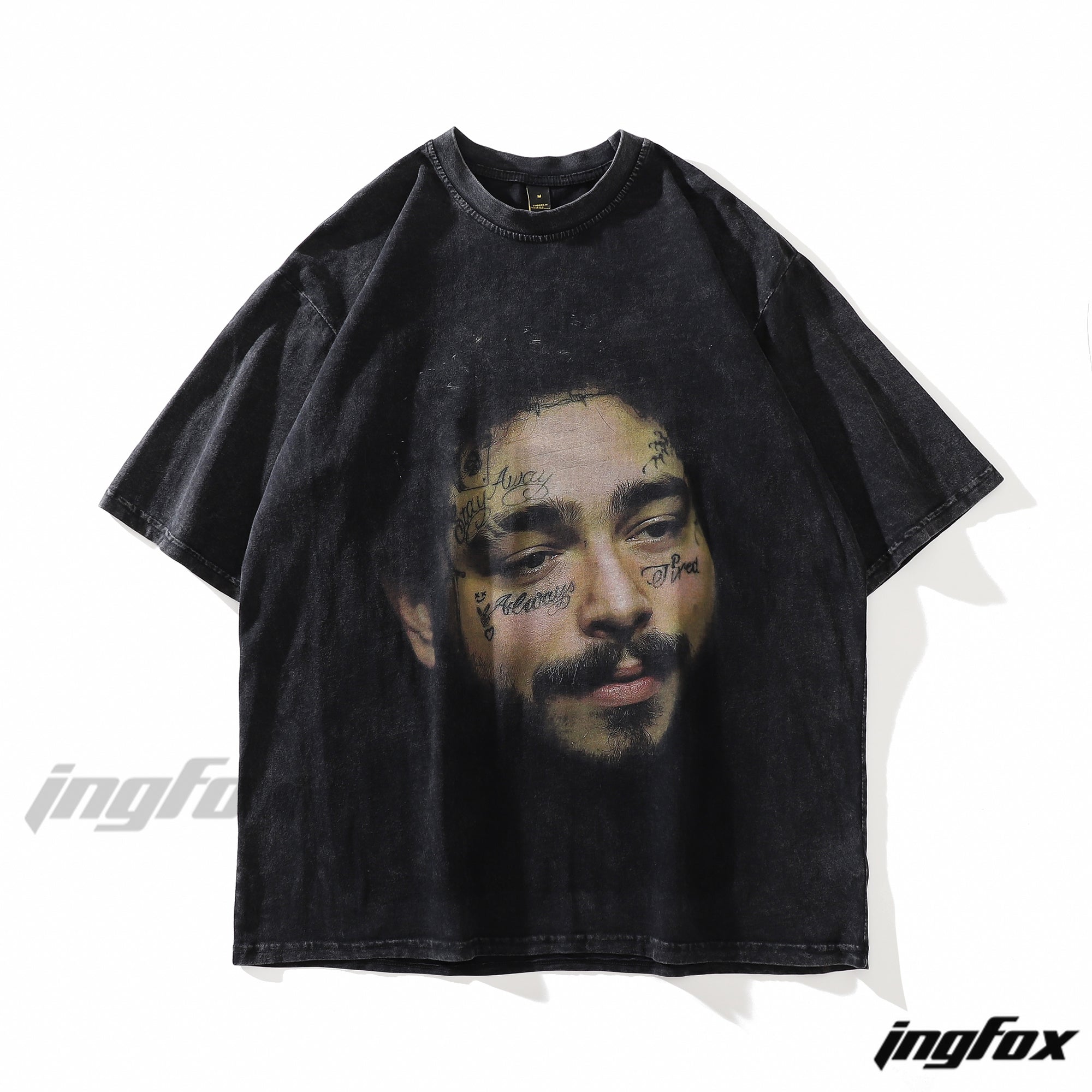 Tattooed Gaze - Vintage Washed Oversized T-Shirt