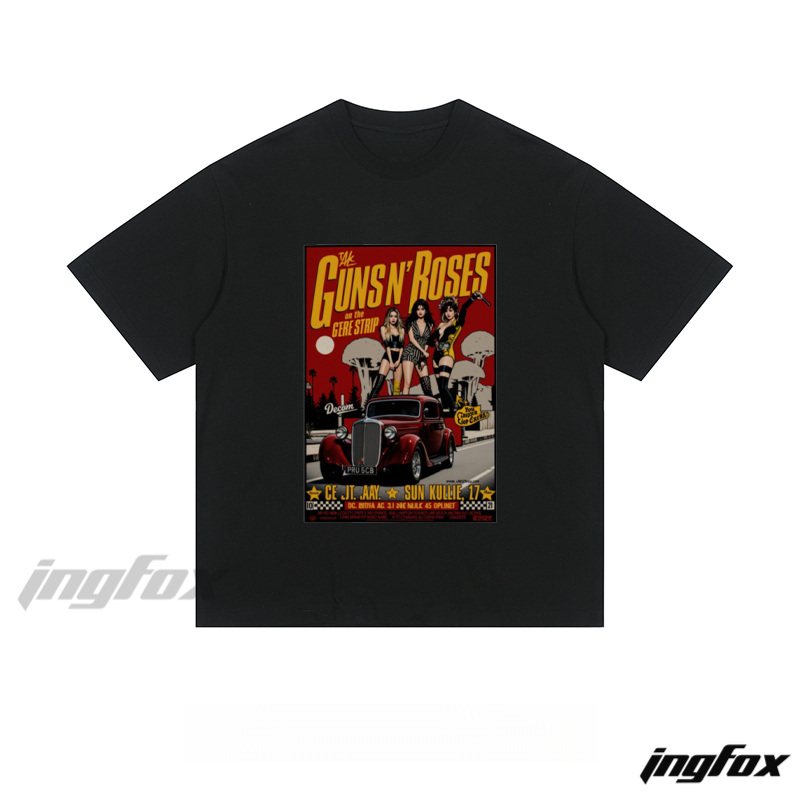 Guns N' Roses Retro Poster - Loose Fit Short Sleeve T-Shirt