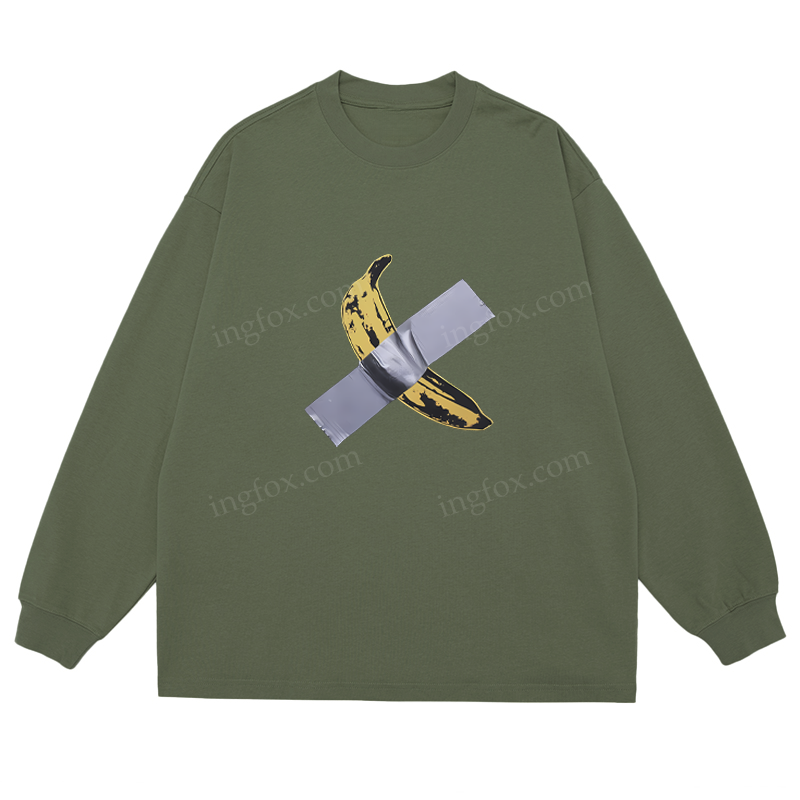 Banana Tape Art - Classic Unisex Fit Cotton Long Sleeve Tee