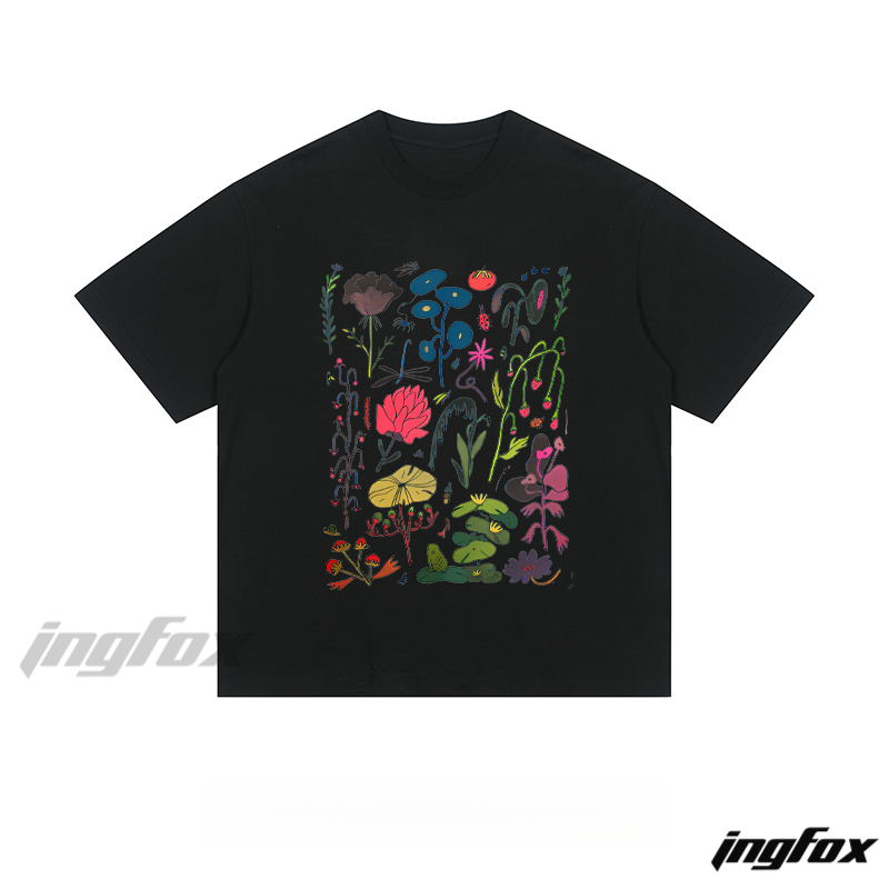 Whimsical Botanical Illustration - Loose Fit Short Sleeve T-Shirt