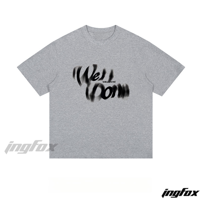 WE11DONE Brushstroke - Loose Fit Short Sleeve T - Shirt