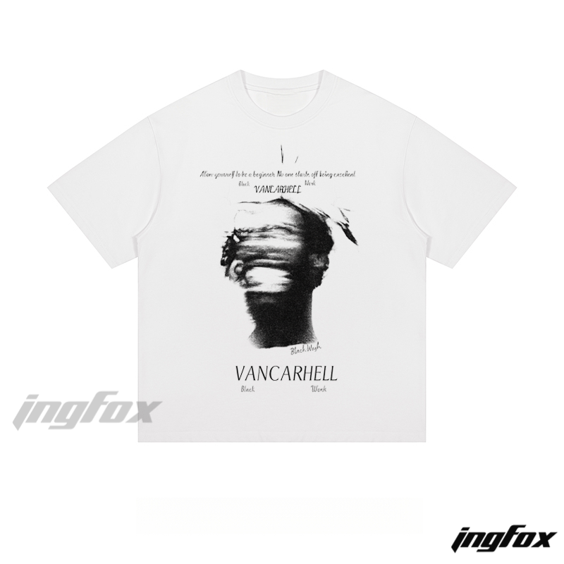 VANCARHELL Abstract Portrait - Loose Fit Short Sleeve T - Shirt