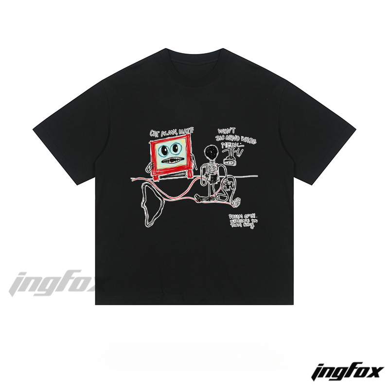 Whimsical Hand - Drawn Scene - Loose Fit Short Sleeve T-Shirt