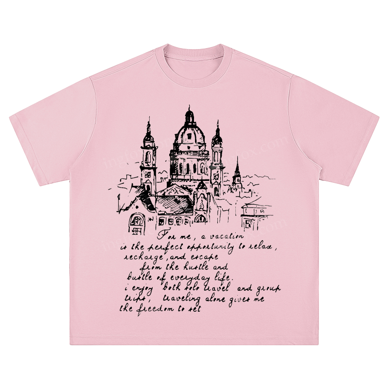 European Architecture & Travel Quote - Unisex Fit Short Sleeve T - Shirt