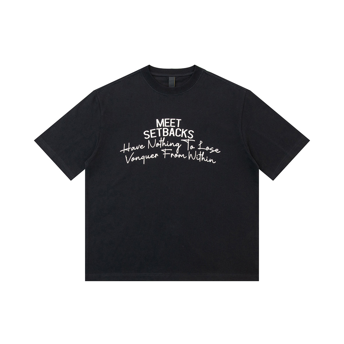MEET SETBACKS - Short Sleeve Loose Fit T-shirt