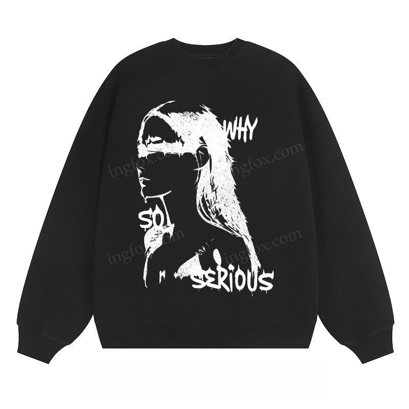 "Why So Serious" Graphic - Classic Unisex Fit Crewneck Sweatshirt