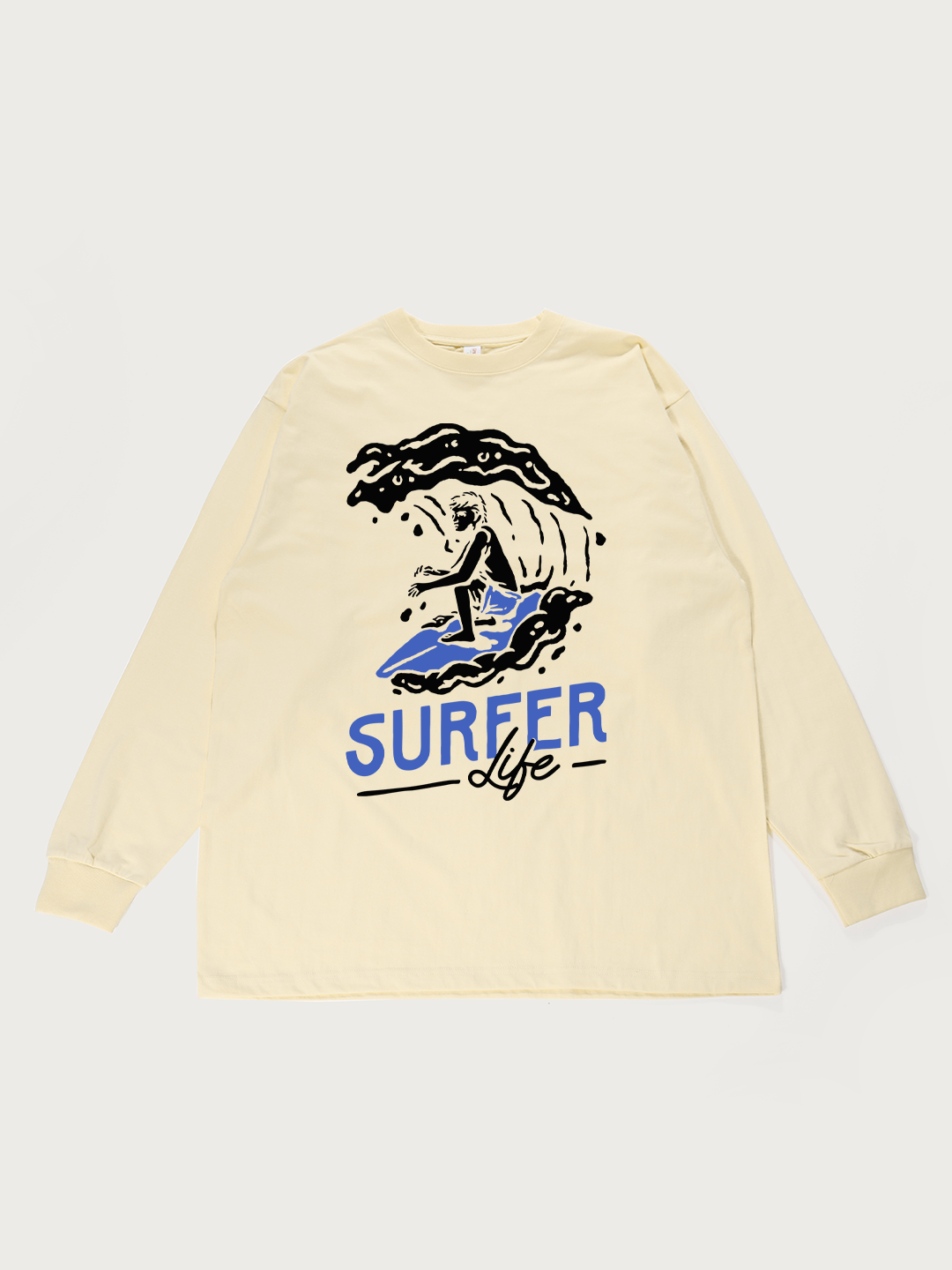 Surfer Life - Unisex Retro Cotton Long Sleeve T-Shirt