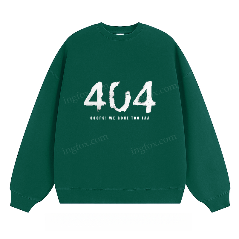 404 Error Graphic - Classic Unisex Fit Crewneck Sweatshirt