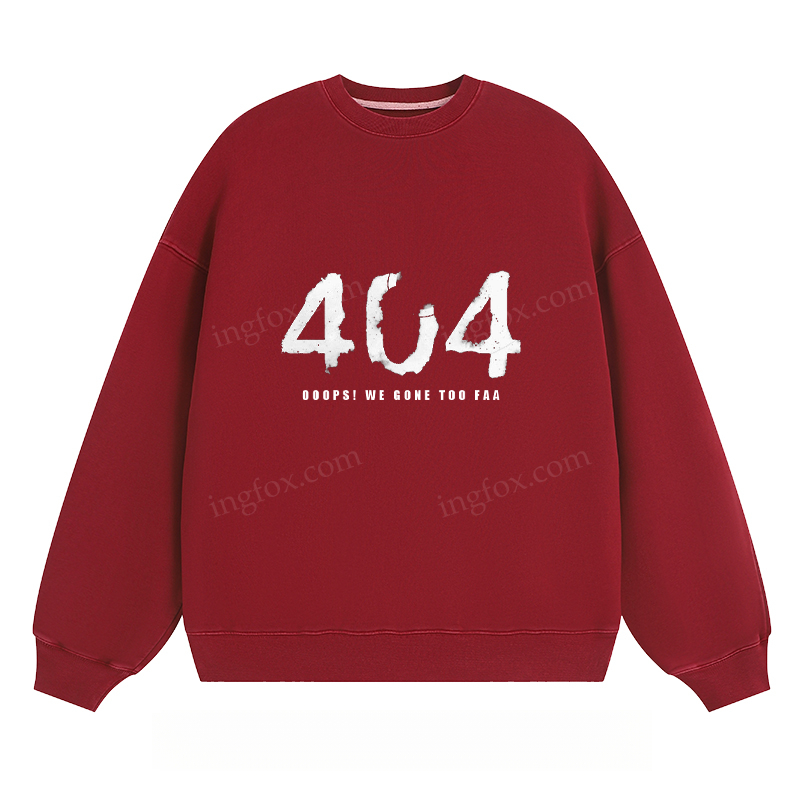 404 Error Graphic - Classic Unisex Fit Crewneck Sweatshirt