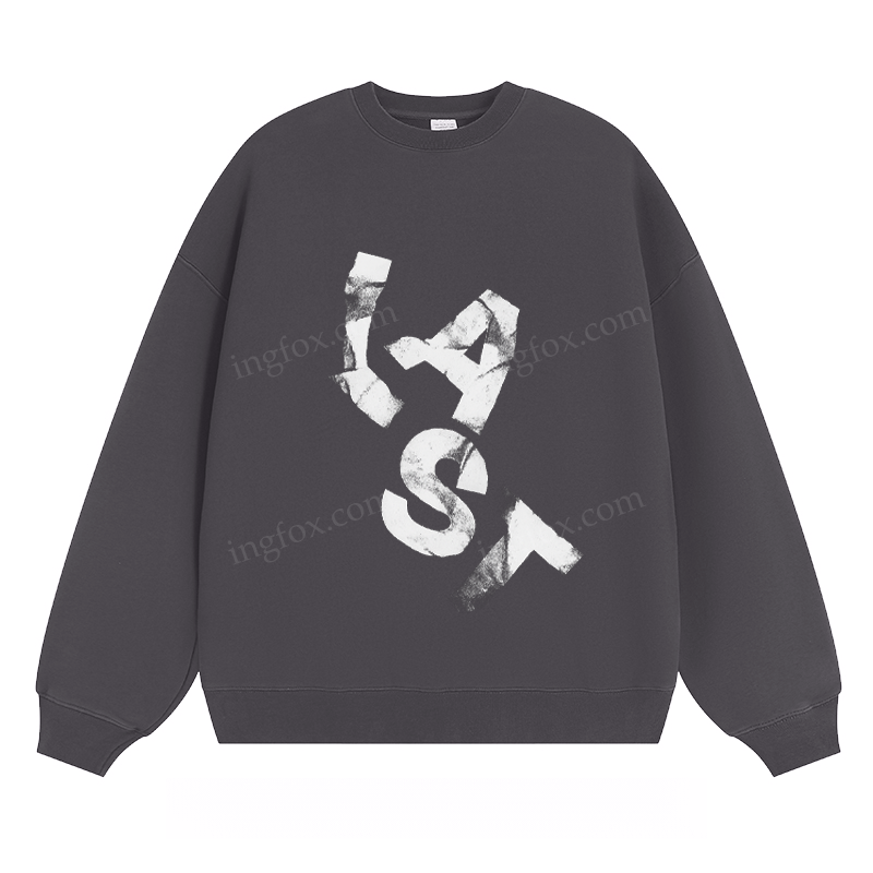 LAST Distressed Text - Classic Unisex Fit Crewneck Sweatshirt