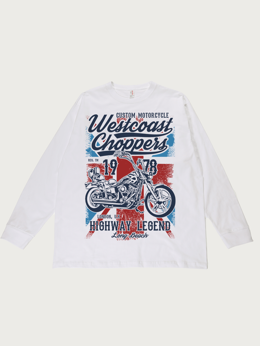 Westcoast Choppers 1978 Highway Legend - Unisex Retro Cotton Long Sleeve T-Shirt