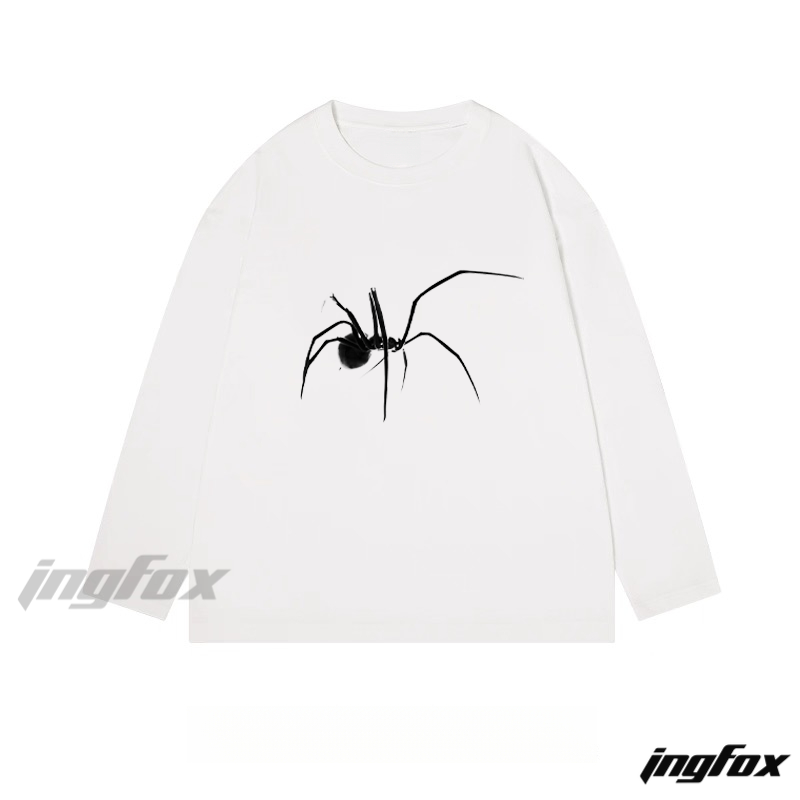 Spider Graphic - Classic Cotton Long Sleeve Tee