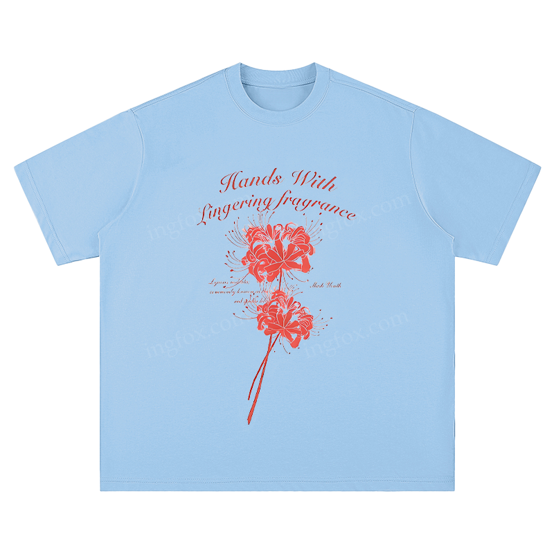 " Hands With Lingering Fragrance" Floral - Unisex Fit Short Sleeve T - Shirt