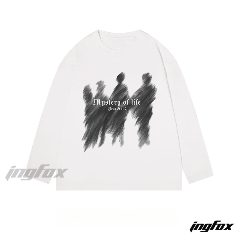 Mystery Silhouette - Classic Cotton Long Sleeve Tee