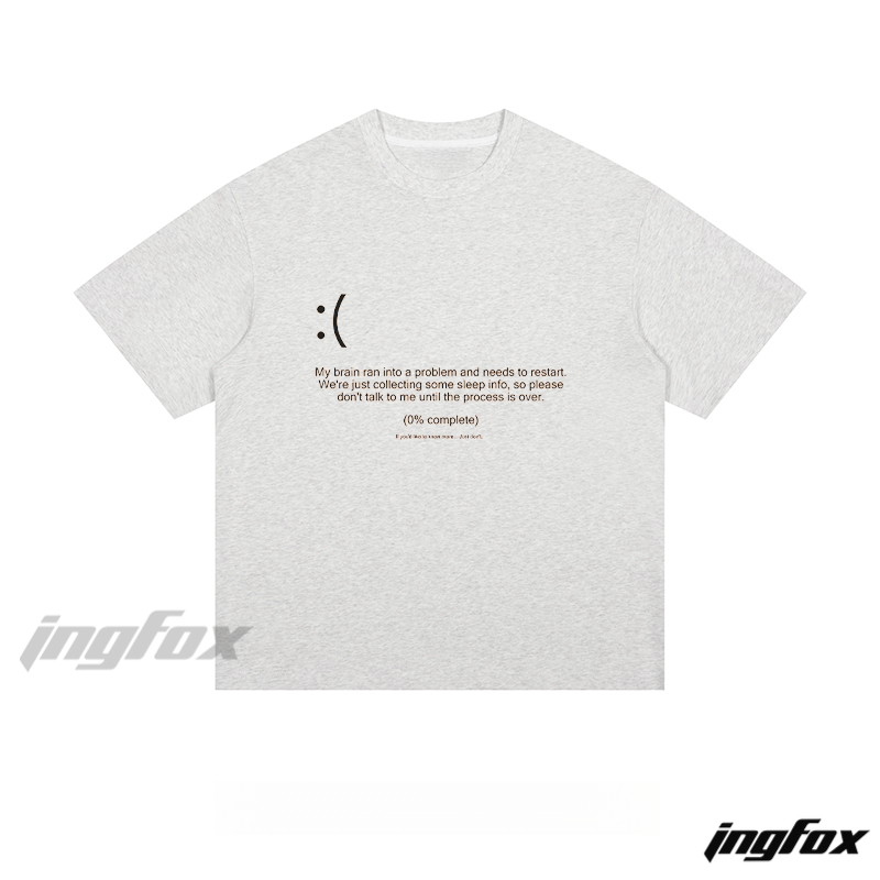 Brain Restart - Loose Fit Short Sleeve T - Shirt