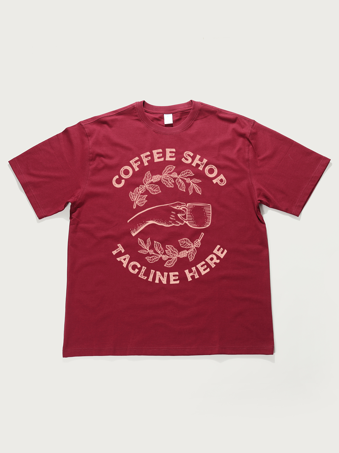 Coffee Shop Theme - Unisex Retro Cotton Short Sleeve T-Shirt