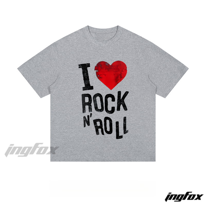 Vintage Rock Love - Loose Fit Short Sleeve T - Shirt