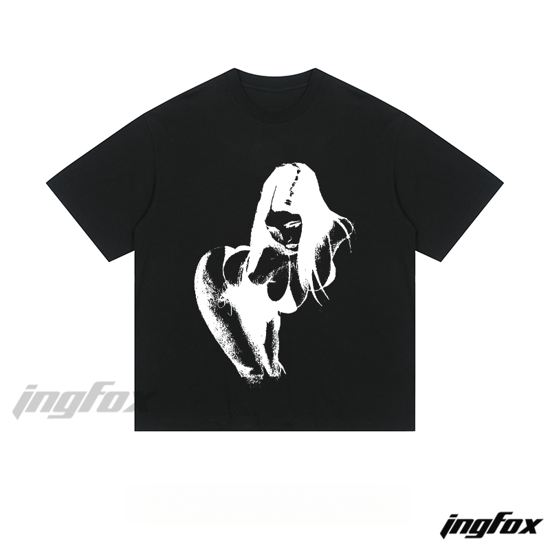 Artistic Figure Graphic - Loose Fit Short Sleeve T-Shirt