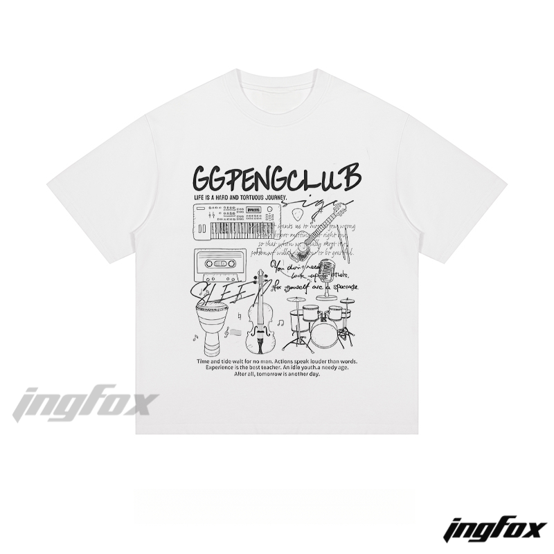 Music Sketch - Loose Fit Short Sleeve T - Shirt