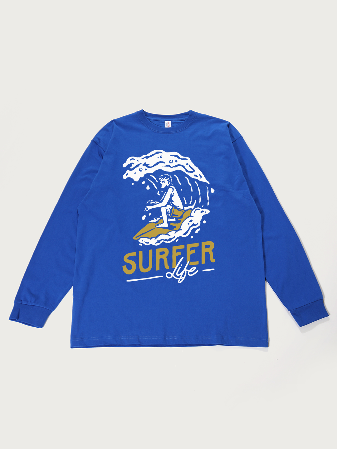 Surfer Life - Unisex Retro Cotton Long Sleeve T-Shirt