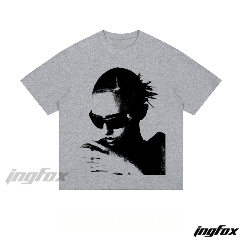 Cyberpunk Silhouette - Loose Fit Short Sleeve T - Shirt