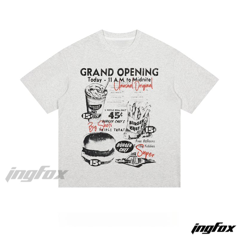 Retro Burger Chef Flyer - Loose Fit Short Sleeve T - Shirt