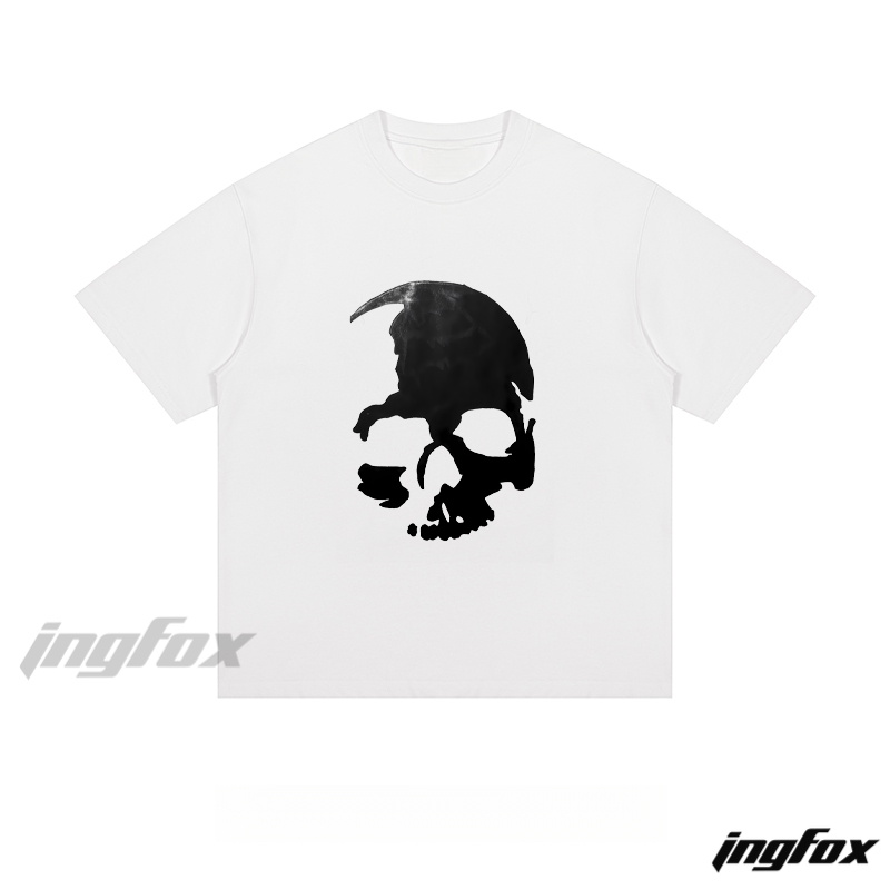 Ink Skull - Loose Fit Short Sleeve T-Shirt