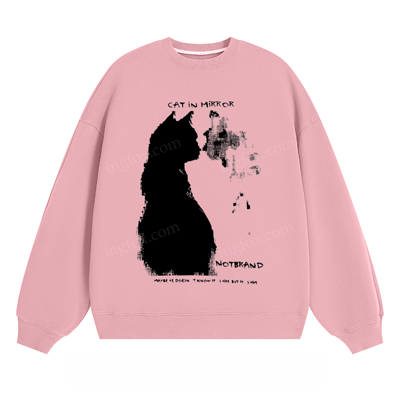 Cat in Mirror - Classic Unisex Fit Crewneck Sweatshirt