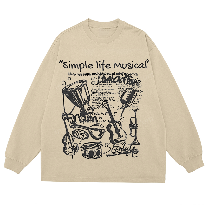Simple Life Musical - Classic Unisex Fit Cotton Long Sleeve Tee