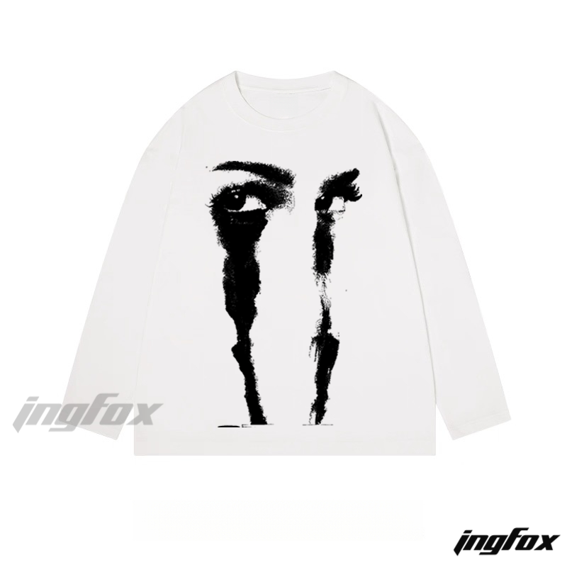 Smudged Eyes - Classic Cotton Long Sleeve Tee