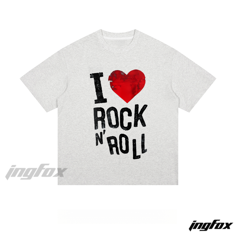 Vintage Rock Love - Loose Fit Short Sleeve T - Shirt