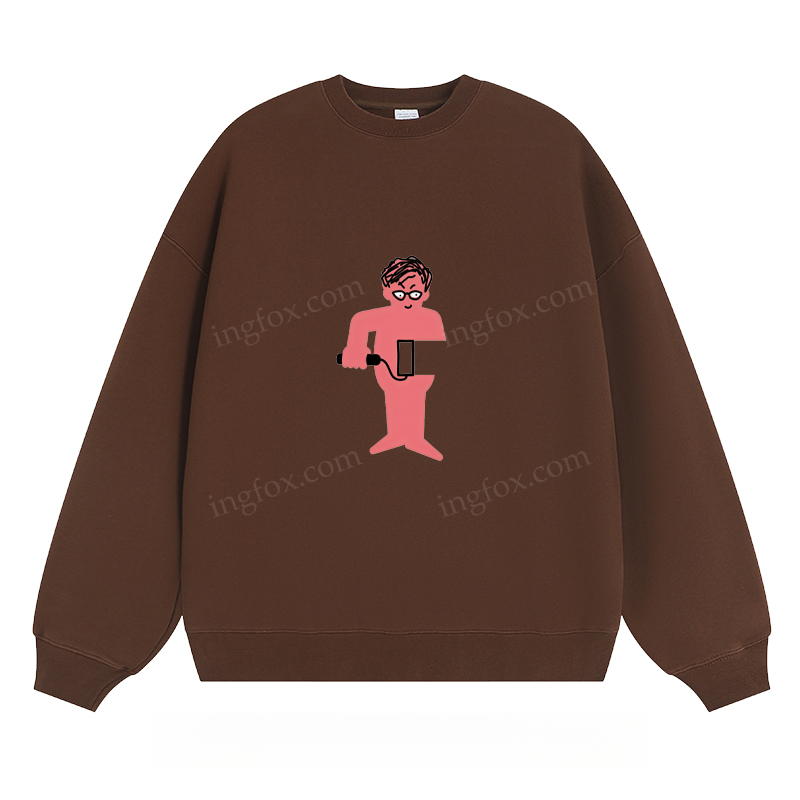 Playful Cartoon Character - Classic Unisex Fit Crewneck Sweatshirt