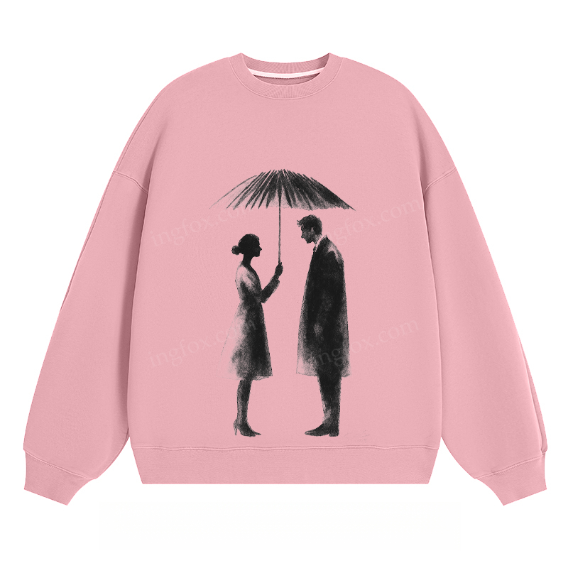 Umbrella Couple - Classic Unisex Fit Crewneck Sweatshirt
