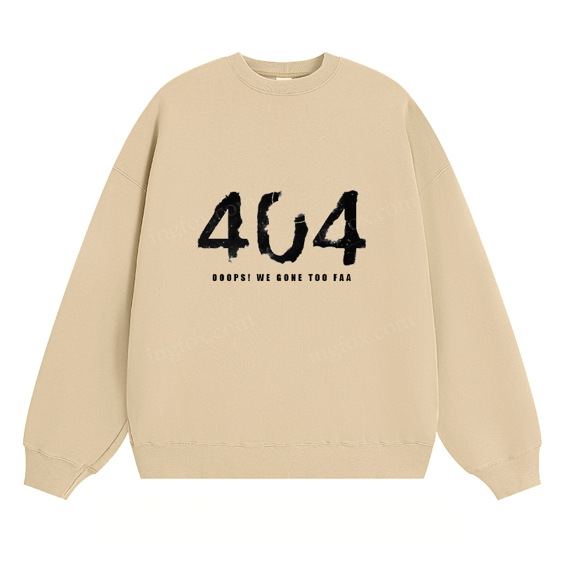 404 Error Graphic - Classic Unisex Fit Crewneck Sweatshirt