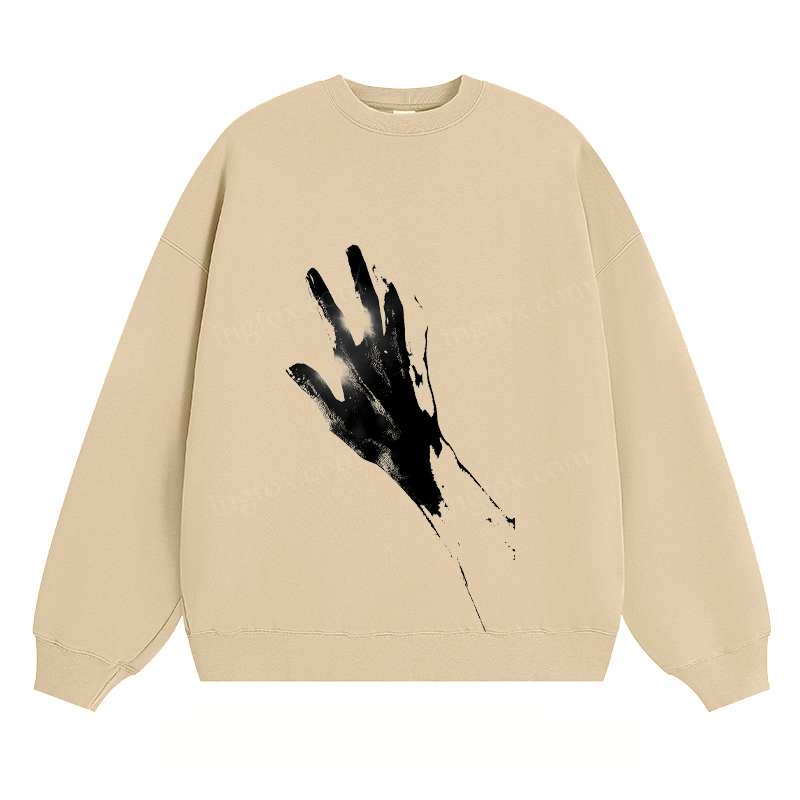 Artistic Hand Graphic - Classic Unisex Fit Crewneck Sweatshirt