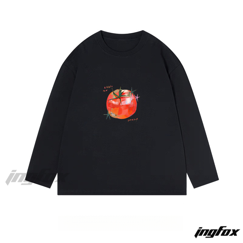 Tomato Graphic - Classic Cotton Long Sleeve Tee