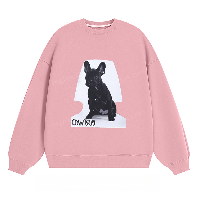 French Bulldog Cowboy - Classic Unisex Fit Crewneck Sweatshirt