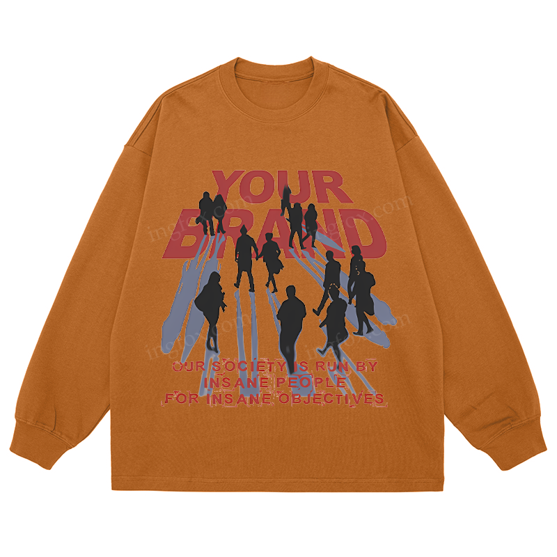 "Your Brand" Social Commentary - Classic Unisex Fit Cotton Long Sleeve Tee