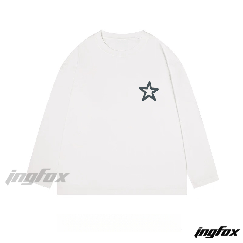 Star Graphic - Classic Cotton Long Sleeve Tee