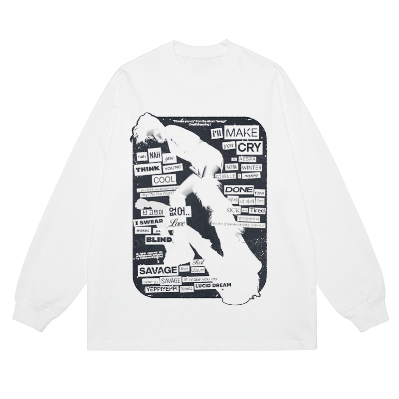 K - Pop Collage - Classic Unisex Fit Cotton Long Sleeve Tee