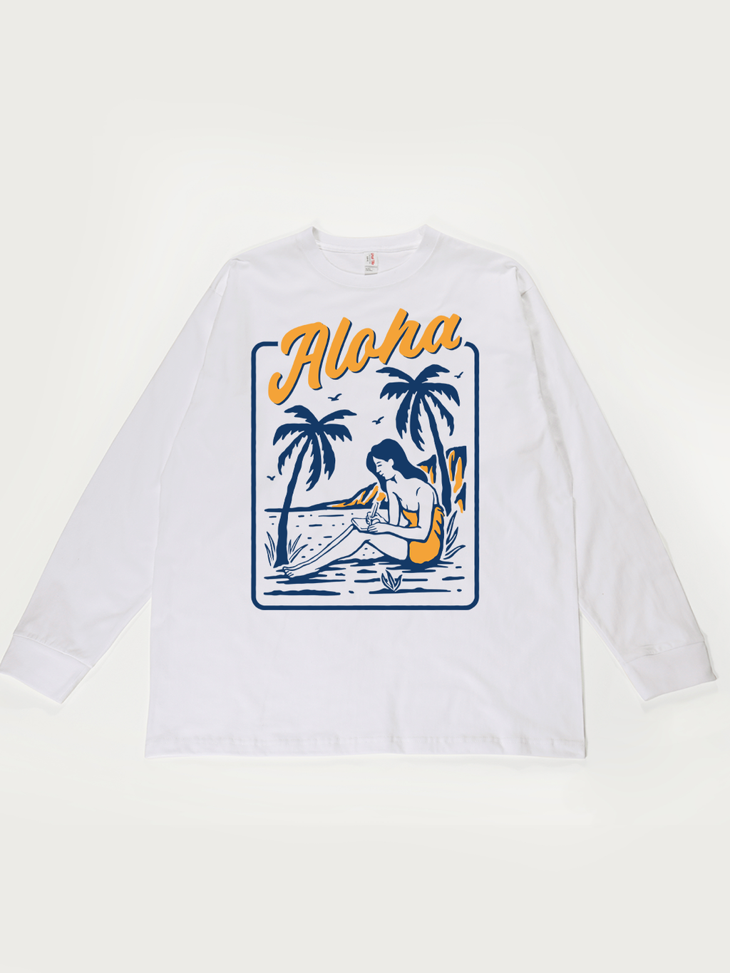 Aloha Hawaiian - Unisex Retro Cotton Long Sleeve T-Shirt