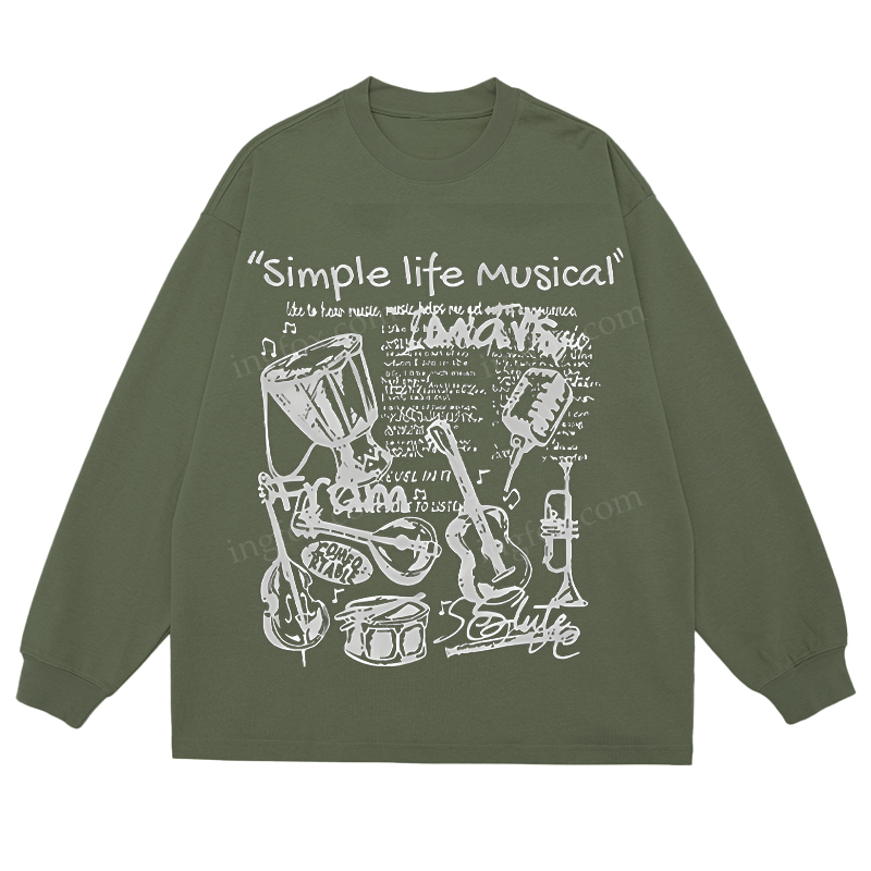 Simple Life Musical - Classic Unisex Fit Cotton Long Sleeve Tee